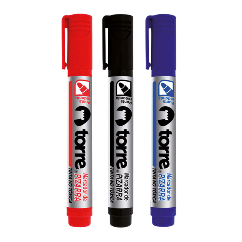 Marcador pizarra pta redonda torre x 12ud