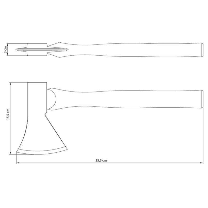Hacha Tramontina 600g