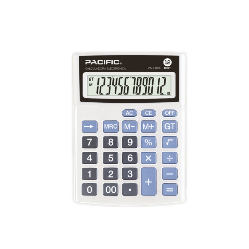Calculadora Electronica 12 Digitos Pacific Color