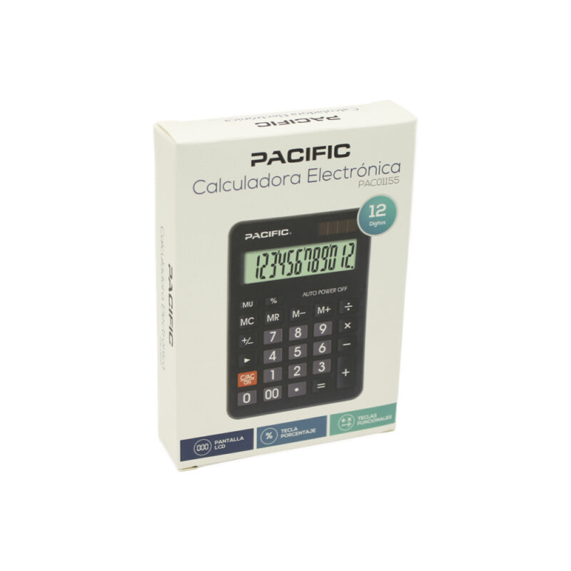 Calculadora de sobre mesa Pacific color