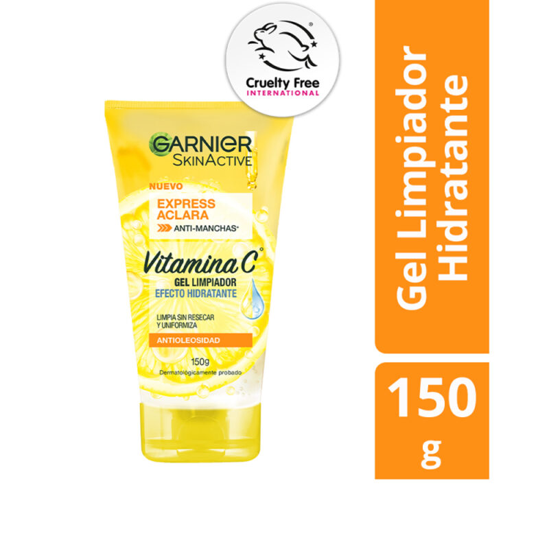 Gel limpiador Garnier skin active express aclara 150gr
