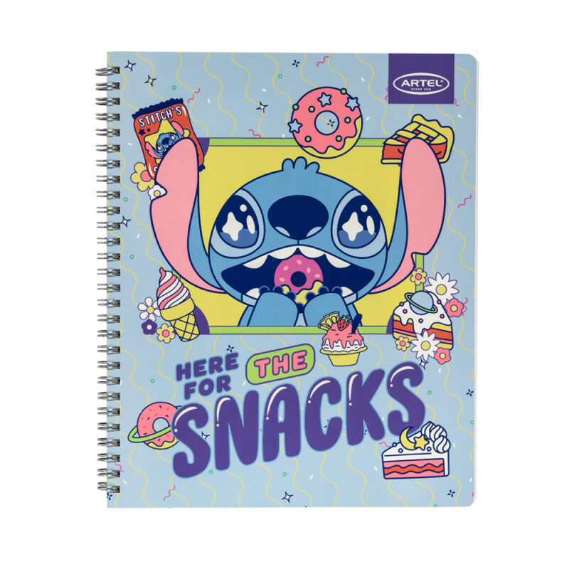 Cuaderno Artel Universitario Stitch foodie 100 Hj 7mm x10ud