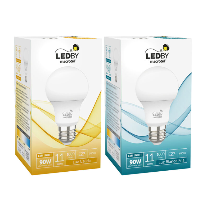Ampolleta Led A60 E27 11W by Macrotel
