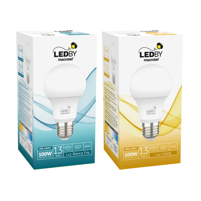 Ampolleta Led A60 E27 13W by Macrotel