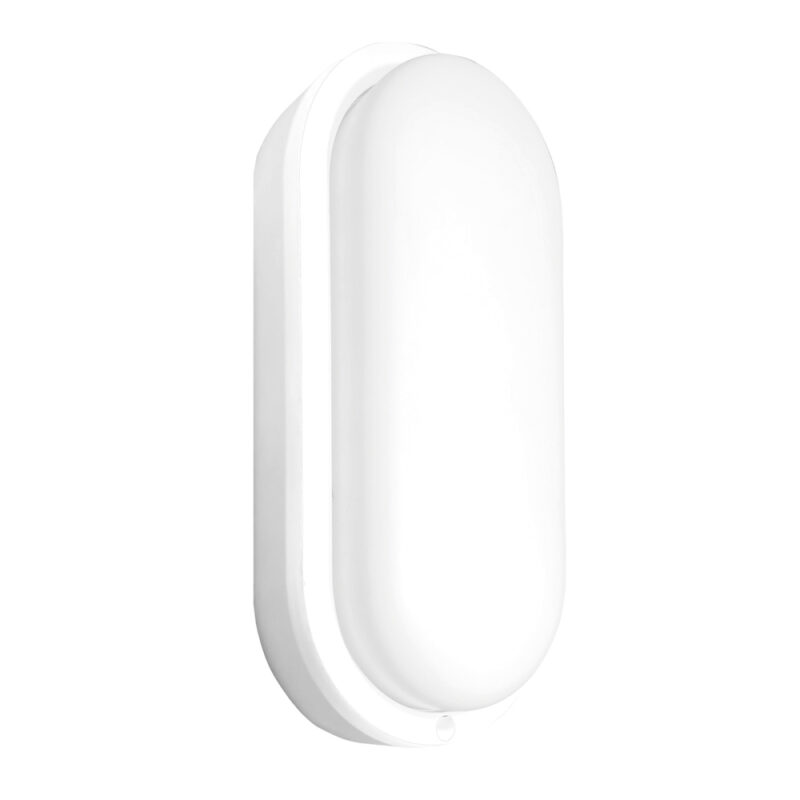 Plafon exterior oval 12W plastico by Macrotel