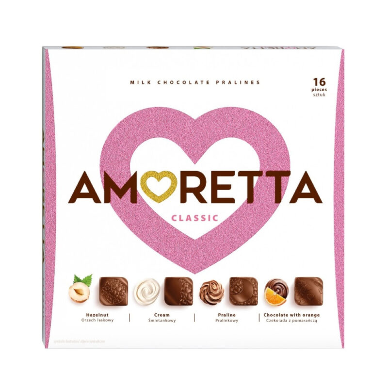 Estuche pralines Amoretta Classic 106g