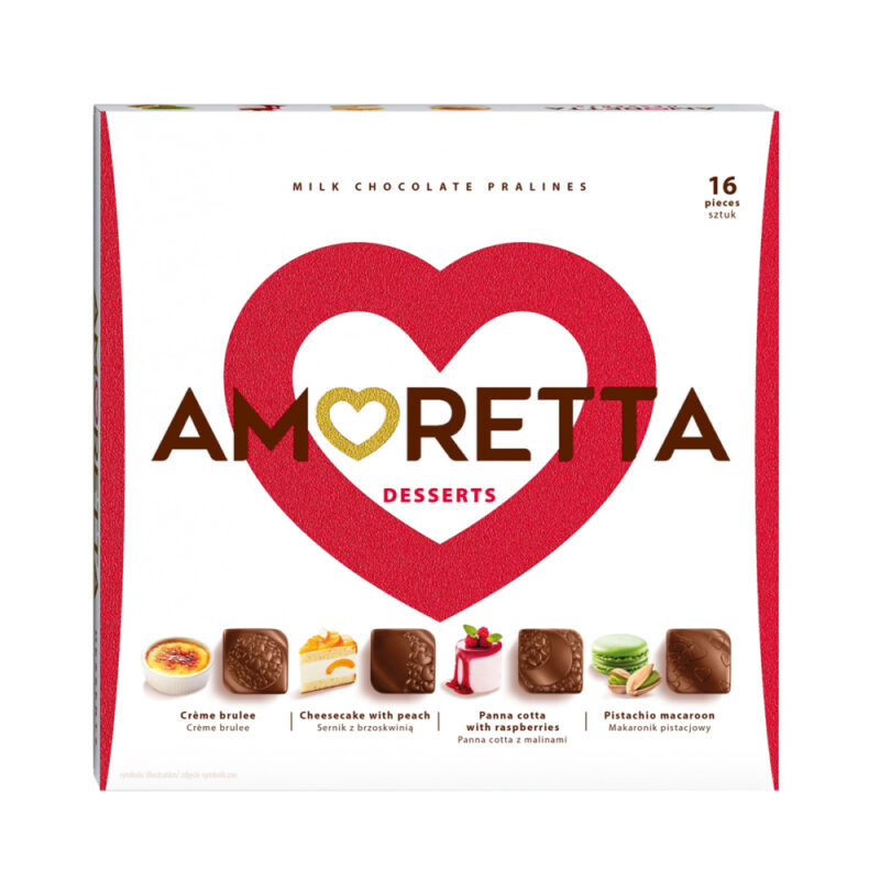 Estuche pralines Amoretta Desserts 106g