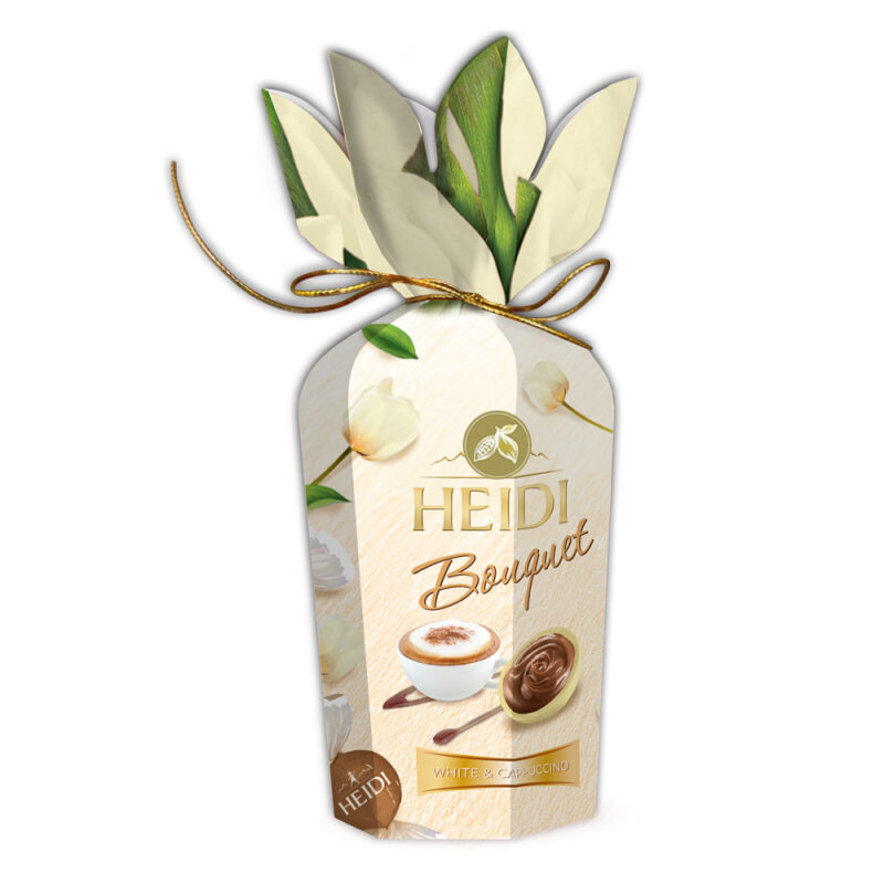 Estuche bombones Heidi bouquette white capuccino 120g