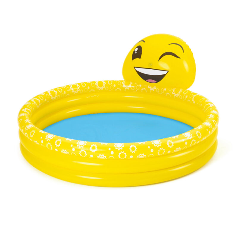 Piscina inflable 3 anillos emoji lanza agua 144x69cm Bestway