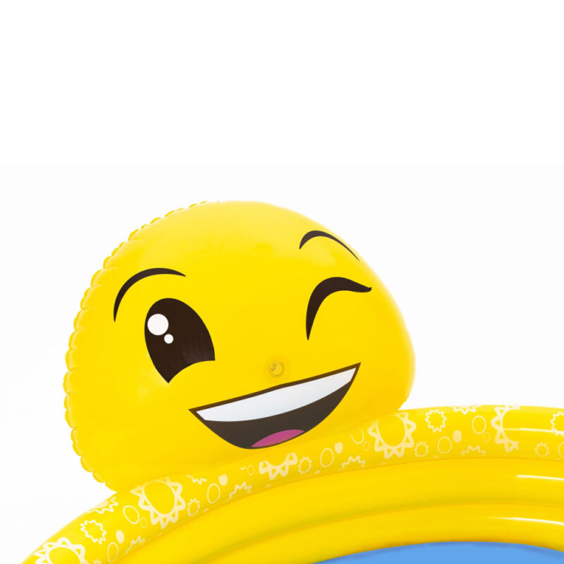 Piscina inflable 3 anillos emoji lanza agua 144x69cm Bestway