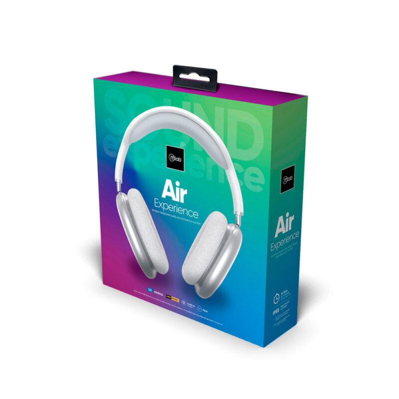 Audifono bluetooh headphone air experience silver