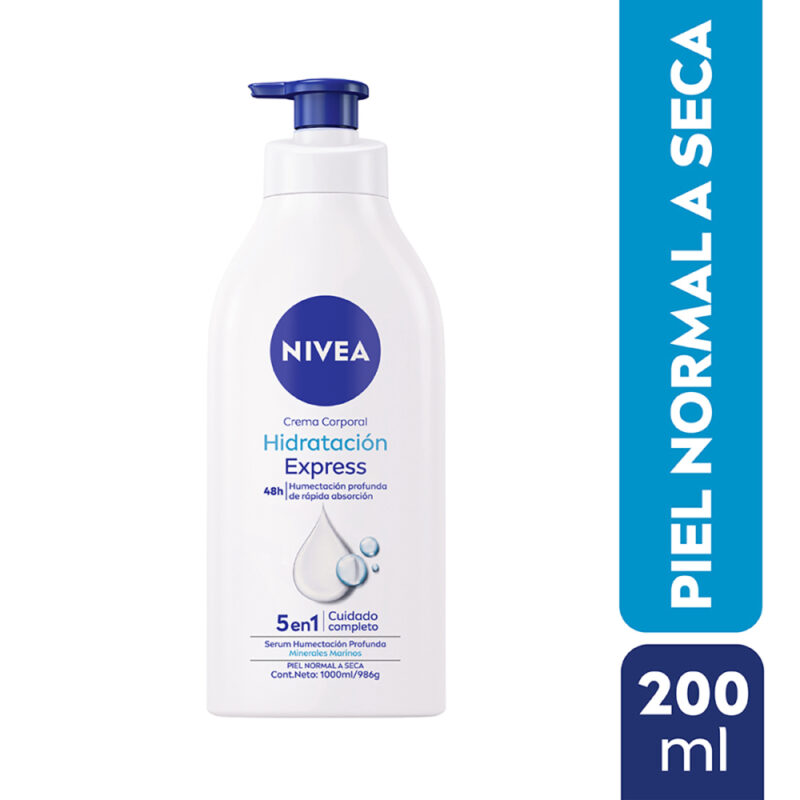 Crema corporal Nivea hidratacion express 1000ml