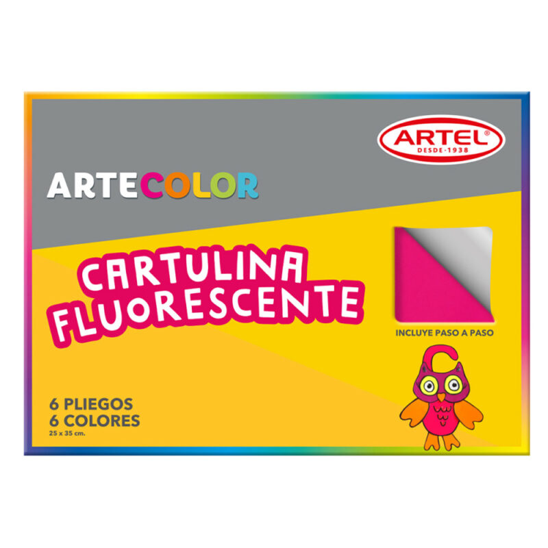 Bolsón artecolor fluorescente 6h 6 colores artel