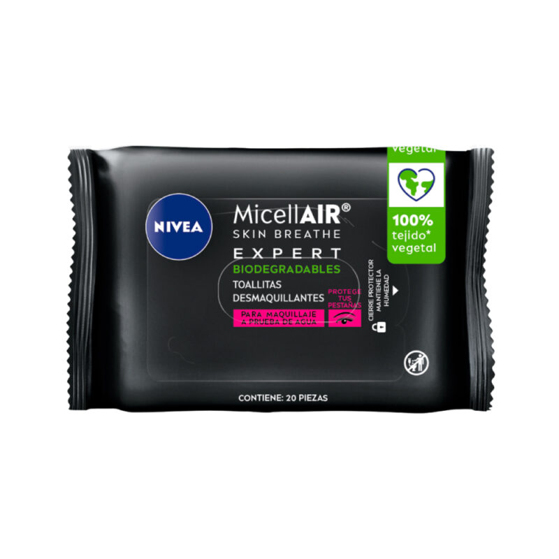 Toallitas desmaquillante Nivea micelares waterproof 20 und