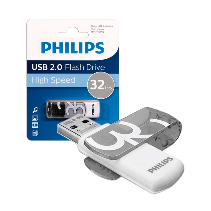 Pendrive Phillips Vivid 32GB 2.0 gris