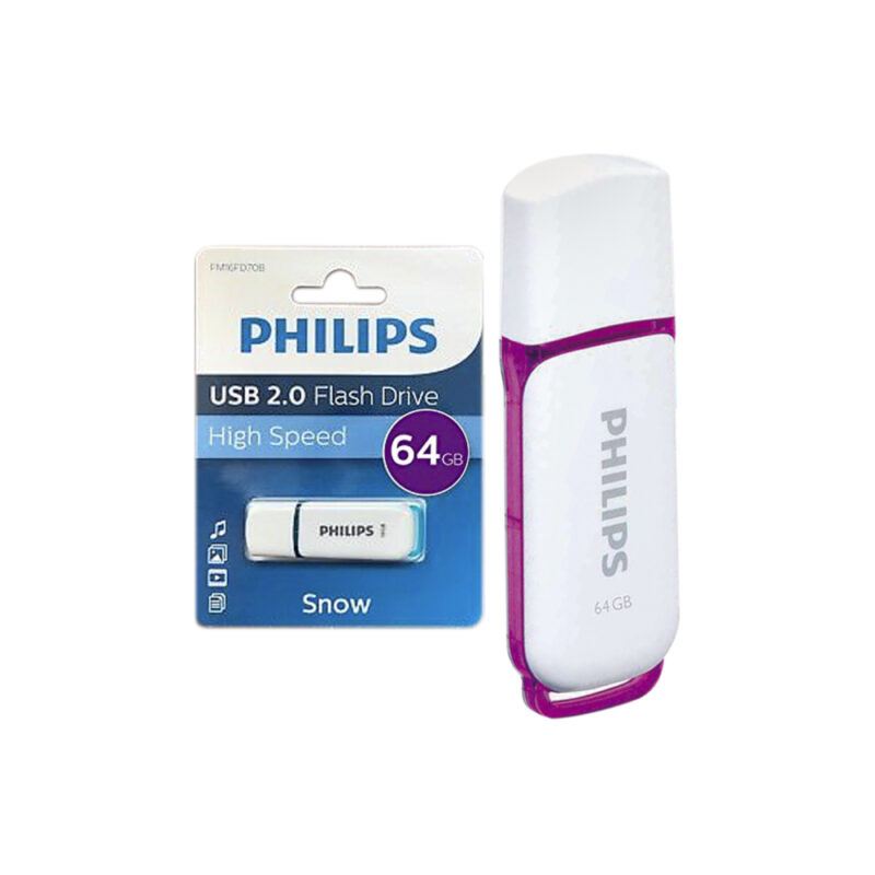 Pendrive Phillips Snow 64GB 2.0 purpura