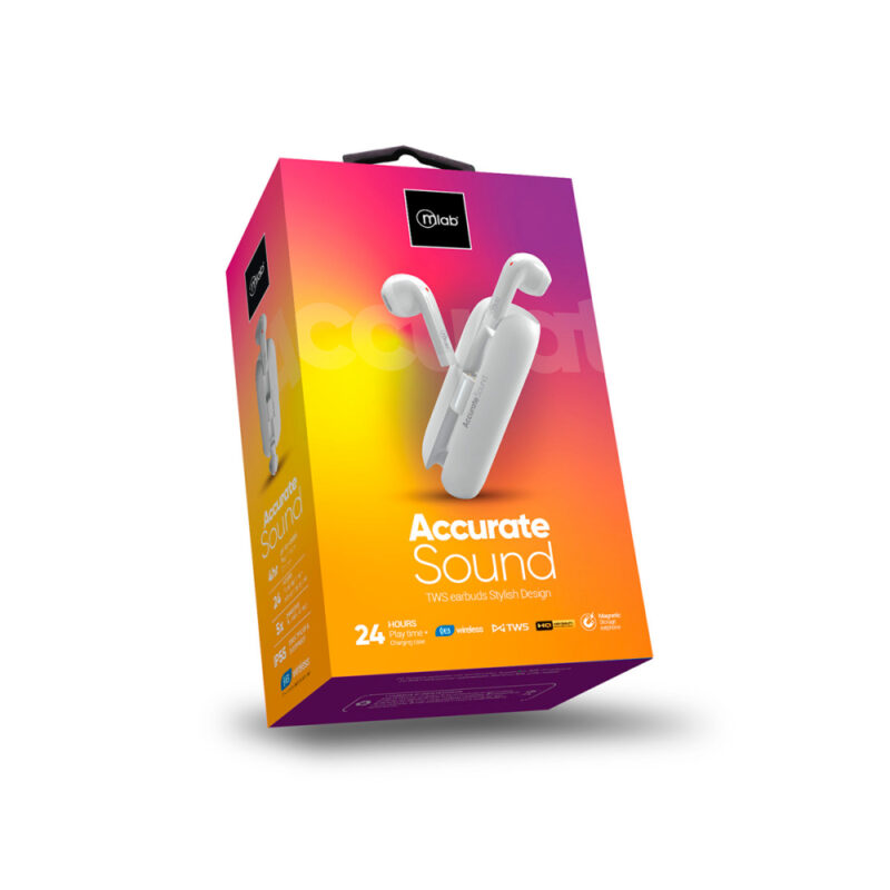 Audifono Mlab tws accurate sound blanco