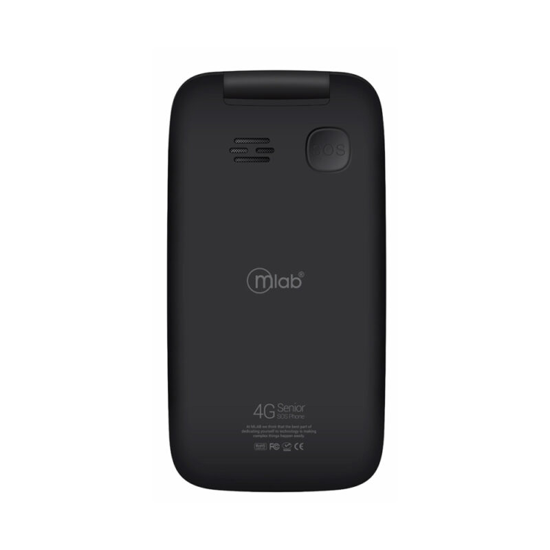 Telefono senior shell 4g sos 2.8pulg + base cargador negro