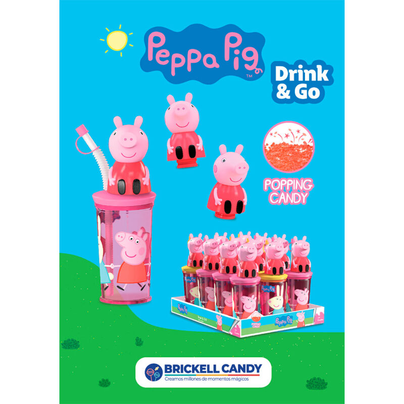 Vaso drink & go Peppa Pig con popping