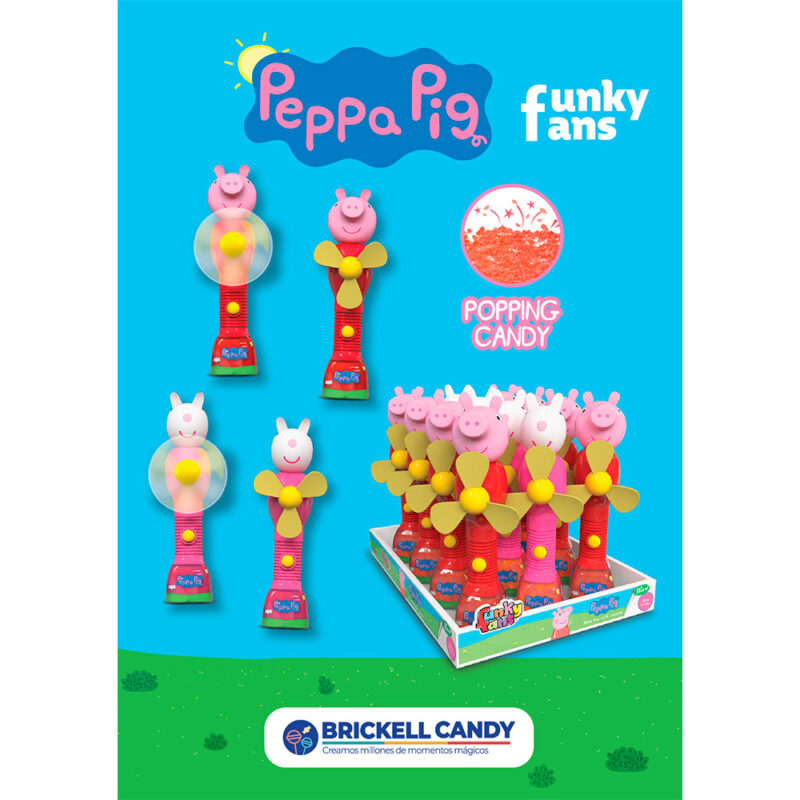 Peppa Pig funky fans con poppig