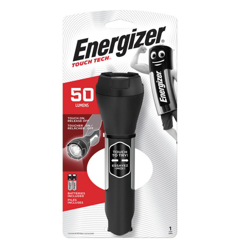 Linterna Energizer Touch Tech 50 lumenes c/pilas AA