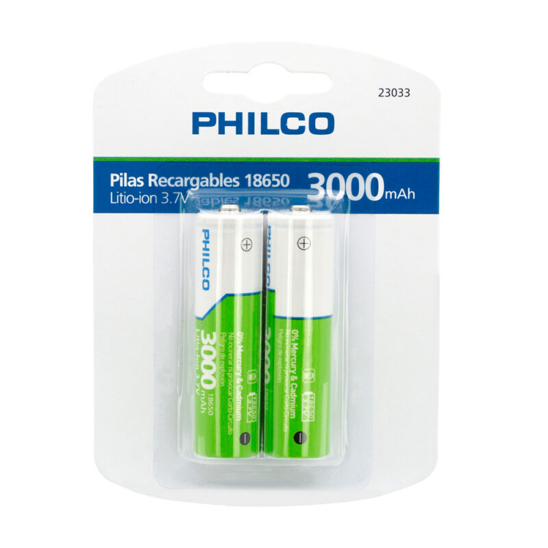 Pila recargable blister 18650 li-ion 3000mAh
