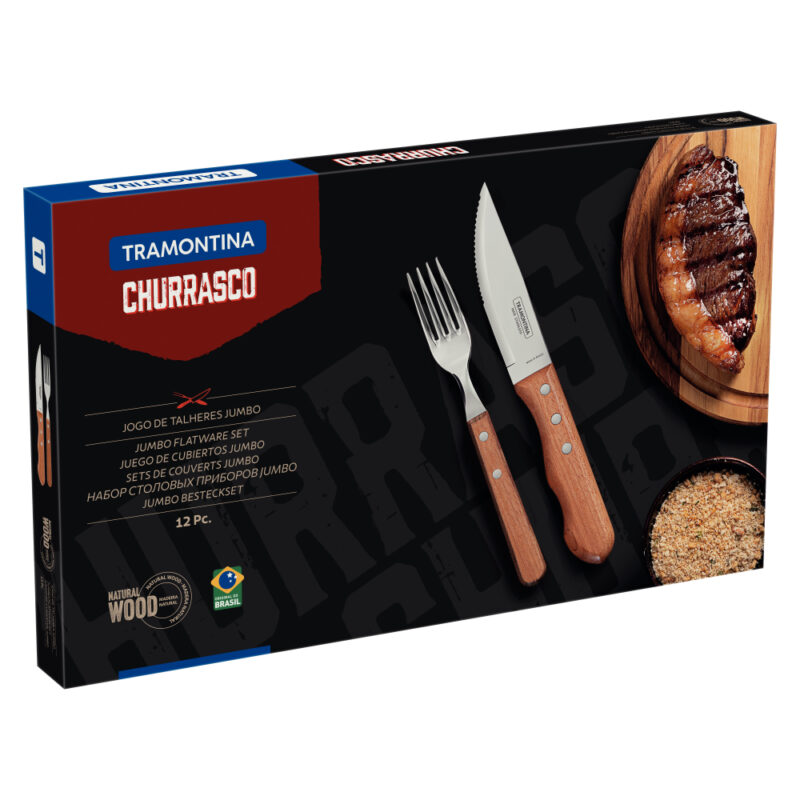 Tramontina Juego De Cubiertos 12 Piezas Churrasco