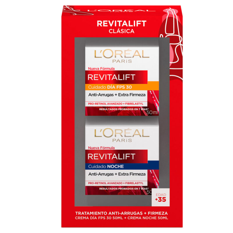 Estuche Revitalift antiarrugas crema noche + crema dia 50ml