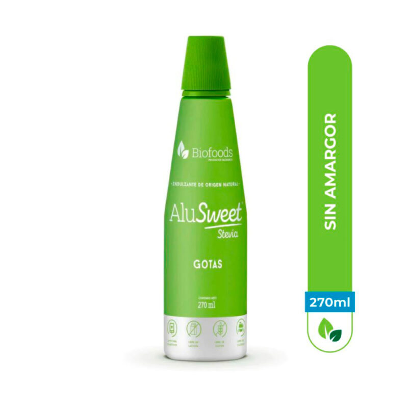Endulzante Líquido Alusweet Stevia 270 ml
