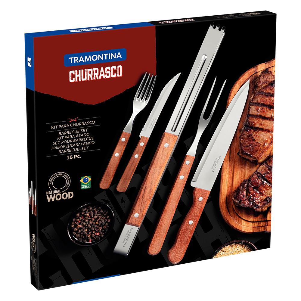 Juego para asado Tramontina 15 piezas dynamic