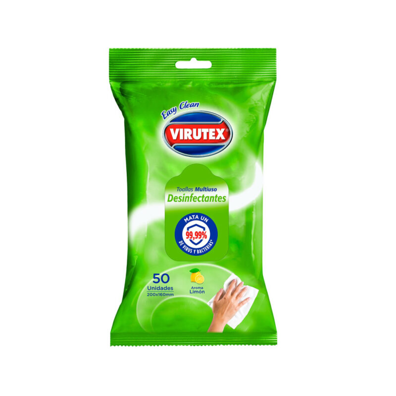 Toallitas desinfectante Virutex pouch x50ud