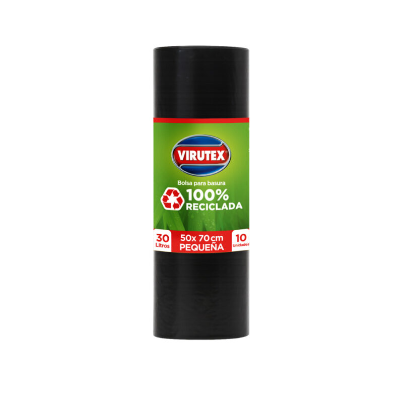 Bolsa basura Bio Virutex 50x70cm rollo x10ud